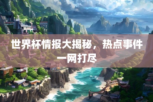 世界杯情报大揭秘，热点事件一网漯河市盈旭机械设备有限公司打尽