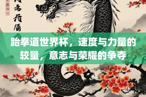 跆拳道世界杯，速度与力量的较量，意志与荣耀的争夺漯河市盈旭机械设备有限公司