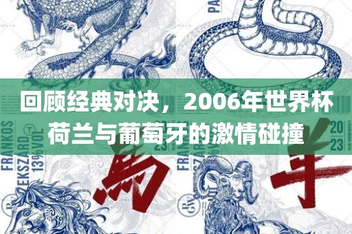 回顾经典对决，2006年世界杯荷兰与葡萄牙的激情碰撞漯河市盈旭机械设备有限公司