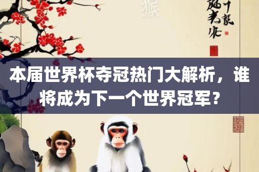 本届世界杯夺冠热门大解析，谁将成为下一个世界冠军？