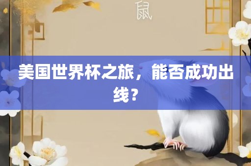 美国世界杯之旅，能否成功出线？