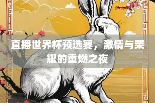 直播世界杯预选赛，激情与荣耀的重燃之夜