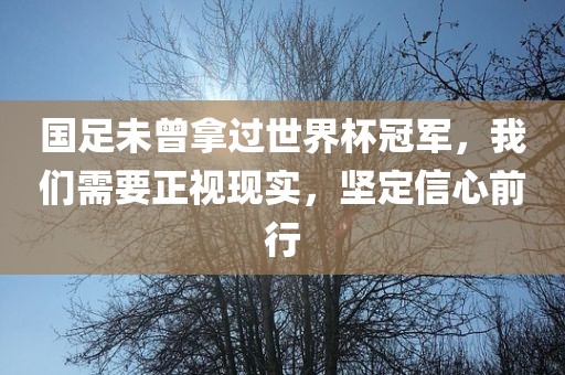 国足未曾拿过世界杯冠军，我们需要正视现实，坚定信心前行