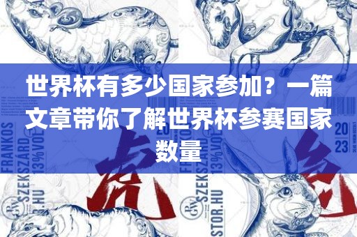 世界杯有多少国家参加？一篇文章带你了解世界杯参赛国家数量