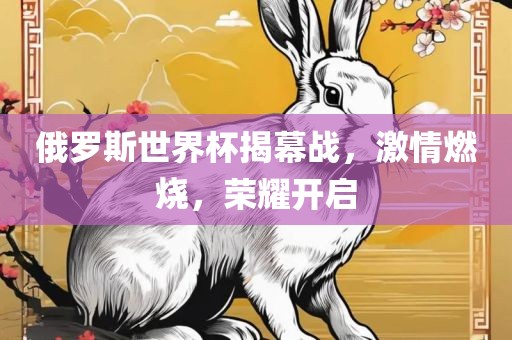 俄罗斯世界杯揭幕战，激情燃烧，荣耀开启