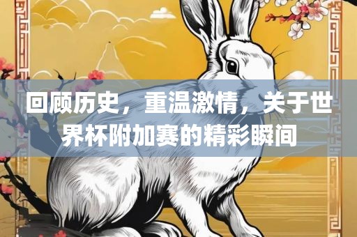 回顾历史，重温激情，关于世界杯附加赛的精彩瞬间