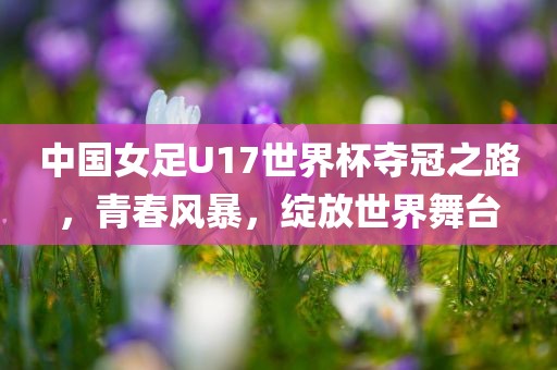中国女足U17世界杯夺冠之路，青春风暴，绽放世界舞台