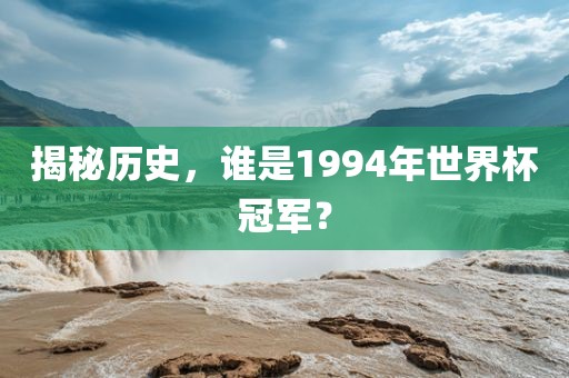 揭秘历史，谁是1994年世界杯冠军？漯河市盈旭机械设备有限公司
