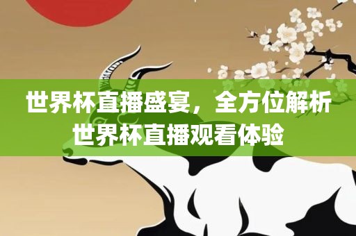 世界杯直播盛宴，全方位解析世界杯直播观看体验