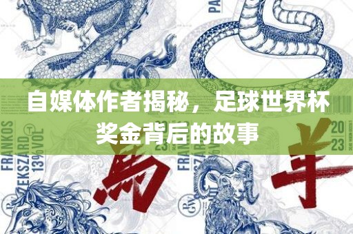 自媒体作者揭秘，足球世界杯奖金背后的故事