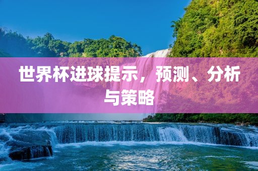 世界杯进球提示，预测、分析与策略