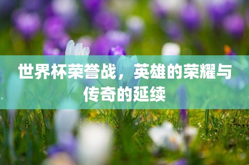 世界杯荣誉战，英雄的荣耀与传奇的延续