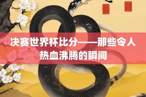 决赛世界杯比分——那些令人热血沸腾的瞬间