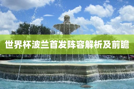 世界杯波兰首发阵容解析及前瞻
