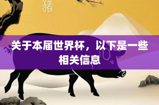 关于本届世界杯，以下是一些相关信息