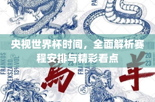 央视世界杯时间，全面解析赛程安排与精彩看点