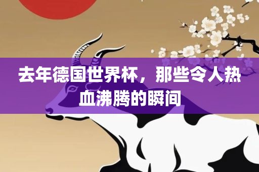 去年德国世界杯，那些令人热血沸腾的瞬间