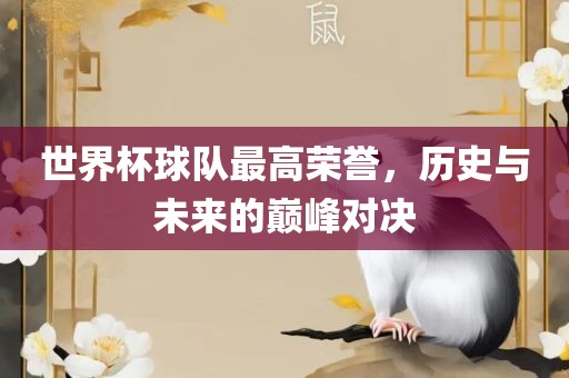 世界杯球队最高荣誉，历史与未来的巅峰对决