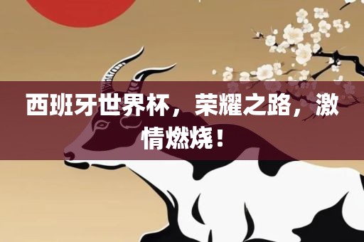 西班牙世界杯，荣耀之路，激情燃烧！